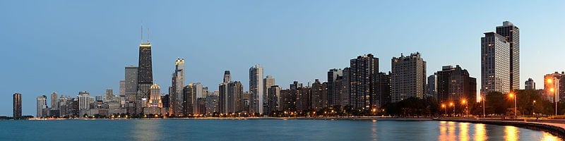 Skyline Of Chicago Il